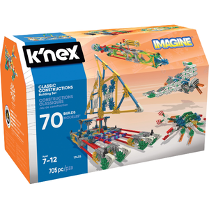 k'nex building set box featuring a finished piece