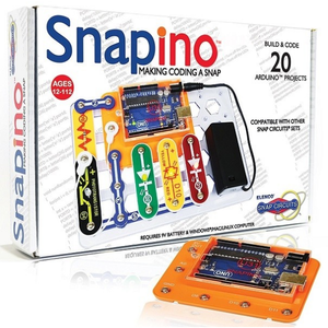 game box displaying snapino pieces