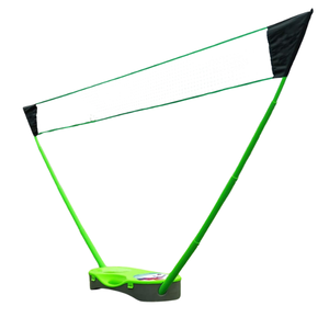 green badminton net with base