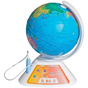 plastic globe with base