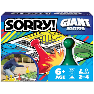 sorry giant edition board game box