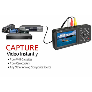 digital vhs converter connected to a vhs player