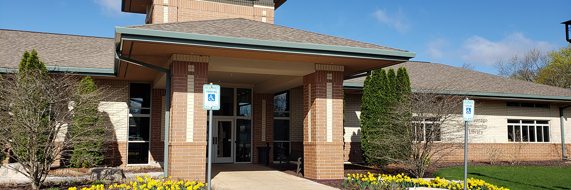 Entrance to Mukwonago Community Library building