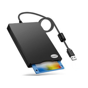 3.5 inch floppy disk drive with USB cable attached