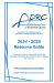 Aging and Disability Resource Center Guide 2024-2025 white background with blue text and borders