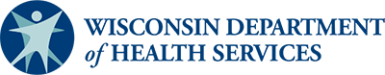 Wisconsin Department of Health Services blue text logo