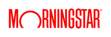 Morningstar red text logo and the 'O' is widened 