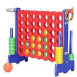large sized connect 4 game with game pieces