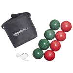 4 green and 4 red bocce balls