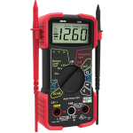 red digital multimeter device