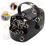 bubble machine with bubbles floating out