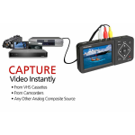 digital vhs converter connected to a vhs player