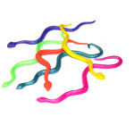 colored plastic snakes