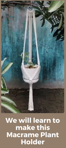 Macramé plant holder