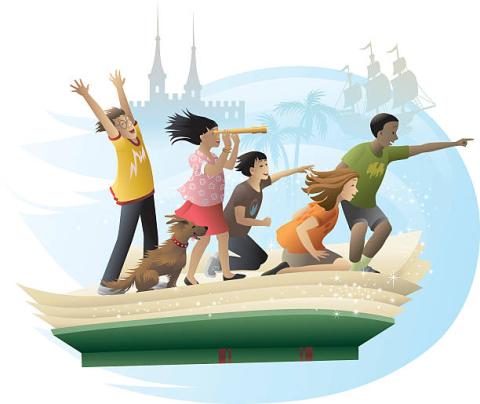 Teens on an adventure