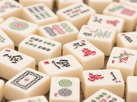 Picture of mahjong tiles