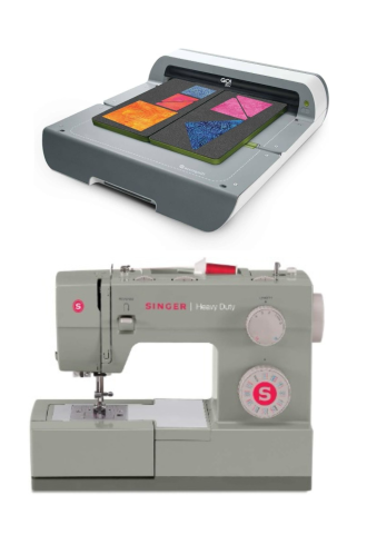 AccuQuilt GO! Big Fabric Cutter and Singer Sewing Machine