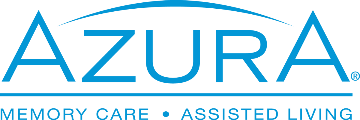 The azura logo which reads "azura memory care assisted living."