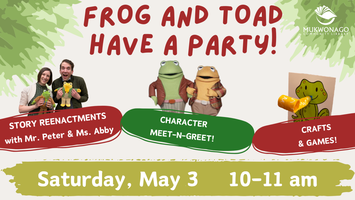 Frog and Toad Party Saturday May 3 from 10:00 am to 11:00 am