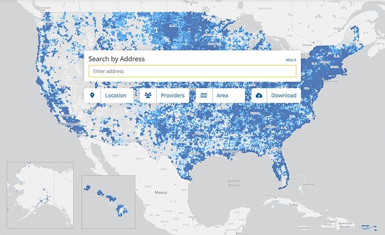 Check the National Broadband Map!
